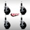 Service Caster 5'' SS Soft Rubber Swivel 1-1/4'' Expanding Stem Caster Set with Brake, 4PK SCC-SSEX20S514-SRS-TLB-114-4 - alternate 4